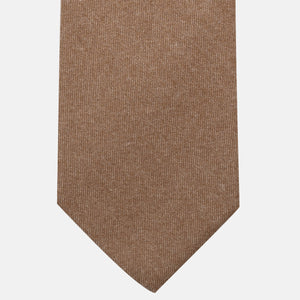 Cravatta 3 Pieghe in 100% Cashmere Zegna | Sartoriale Fatta a Mano | Cammello