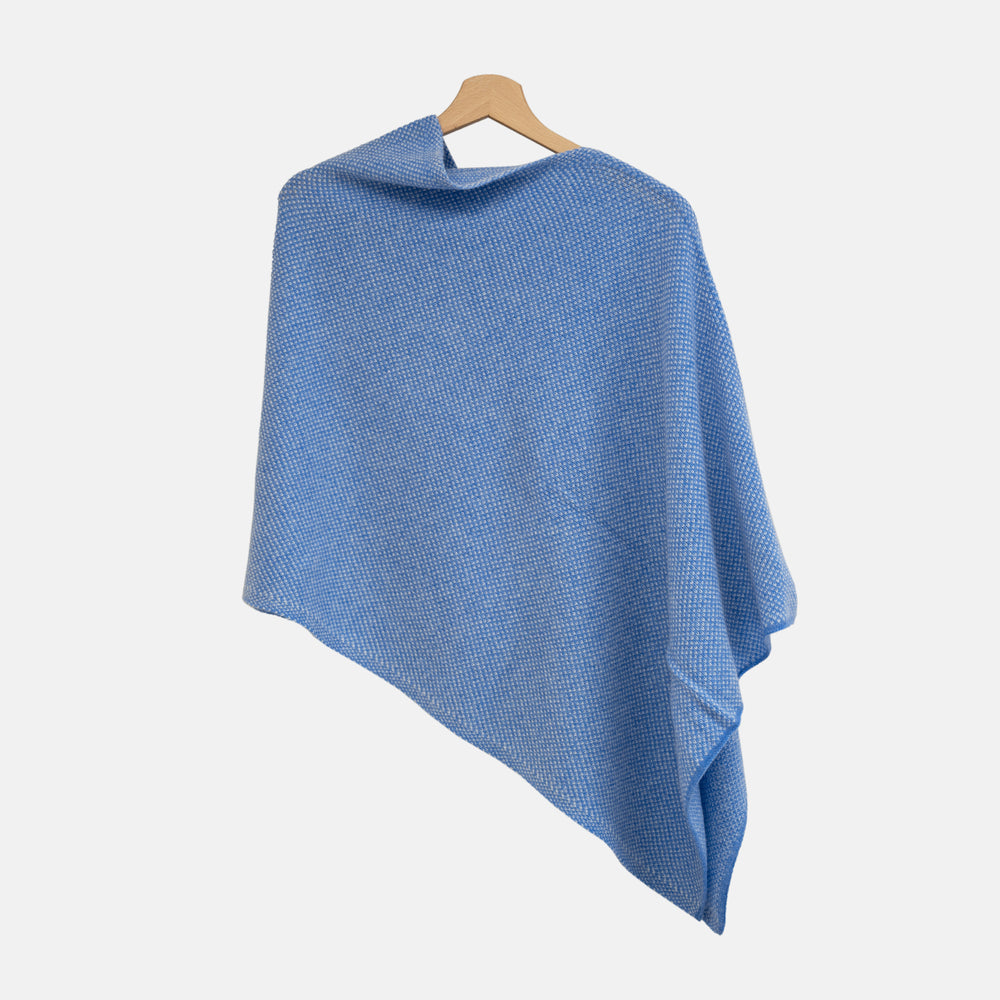 Mantella Asimmetrica "Modello Virgola" in 100% Cashmere | Jeans Panna