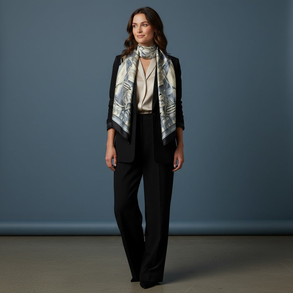Foulard In Seta Twill 90 Liberty