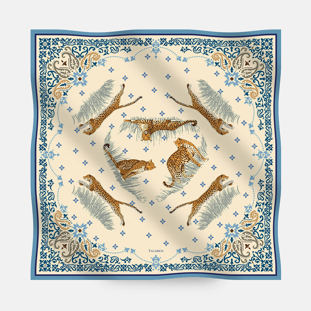 Maxi Foulard in Lana e Seta | Fantasia Nido Felino
