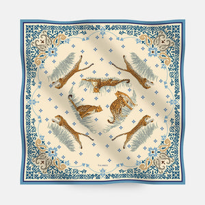 Maxi Foulard in Lana e Seta | Fantasia Nido Felino