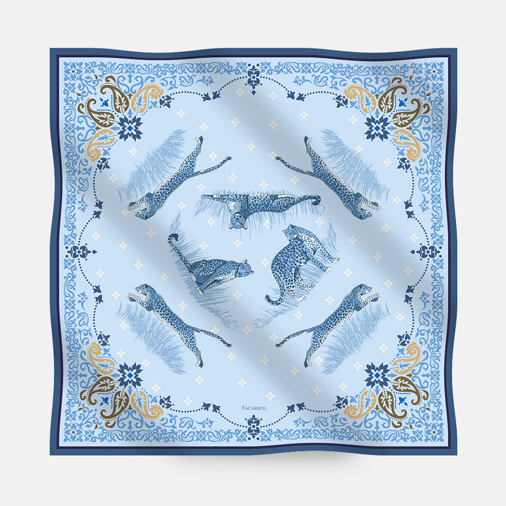Maxi Foulard in Lana e Seta | Fantasia Nido Felino