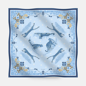 Maxi Foulard in Lana e Seta | Fantasia Nido Felino