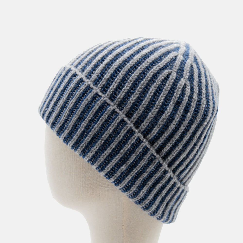 Berretto in Cashmere Notturno-Gris