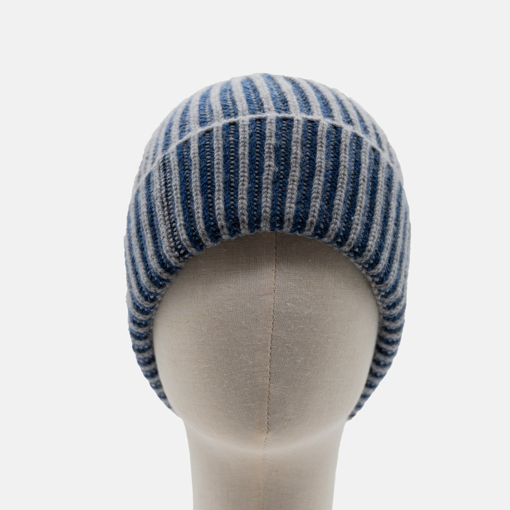 Berretto in Cashmere Notturno-Gris
