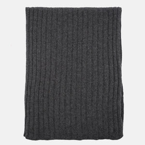 Sciarpa a Coste in 100% Cashmere | Piombo - 105