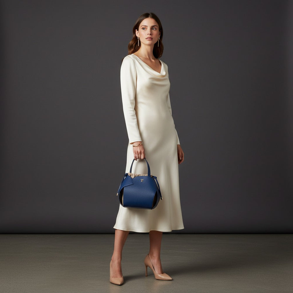 Talarico PomPon Bag in Grained Leather