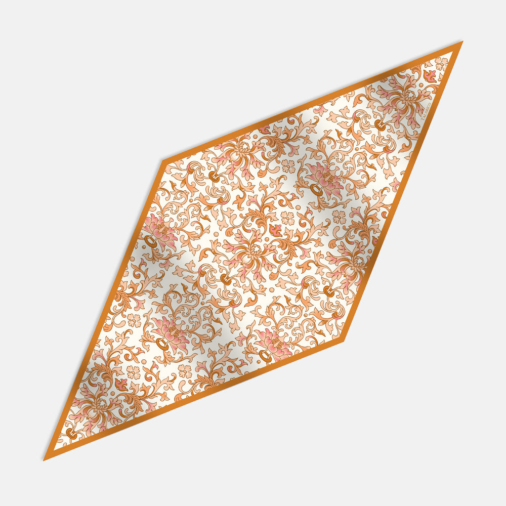 Foulard Rombo in Pura Seta Twill | Fantasia Ramage