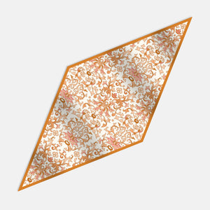 Rhombus Scarf in Pure Silk Twill | Ramage Pattern