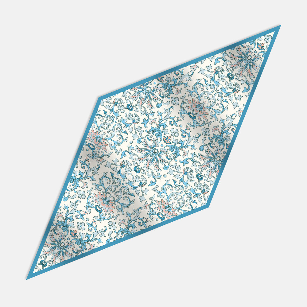 Foulard Rombo in Pura Seta Twill | Fantasia Ramage