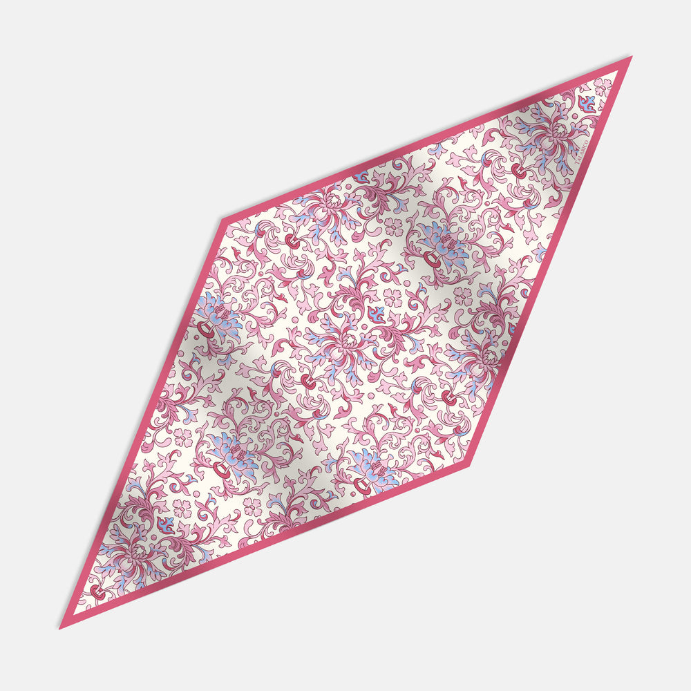Foulard Rombo in Pura Seta Twill | Fantasia Ramage