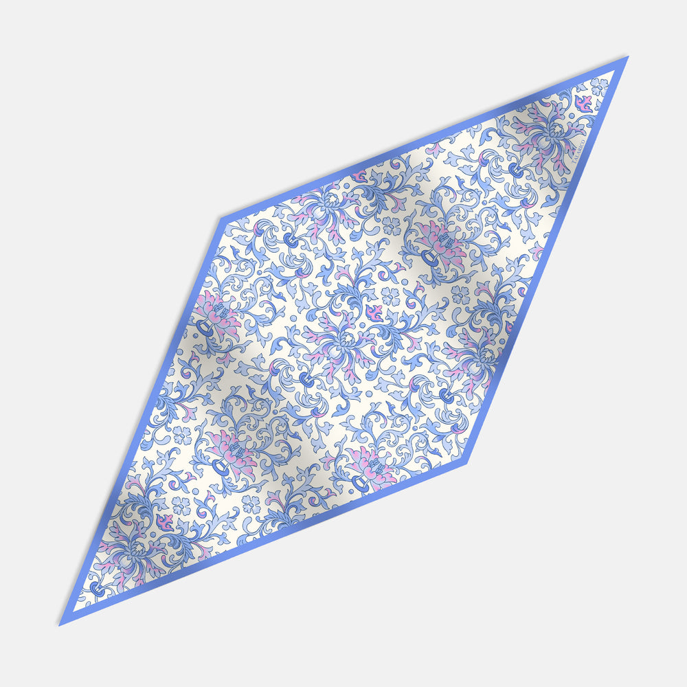 Foulard Rombo in Pura Seta Twill | Fantasia Ramage