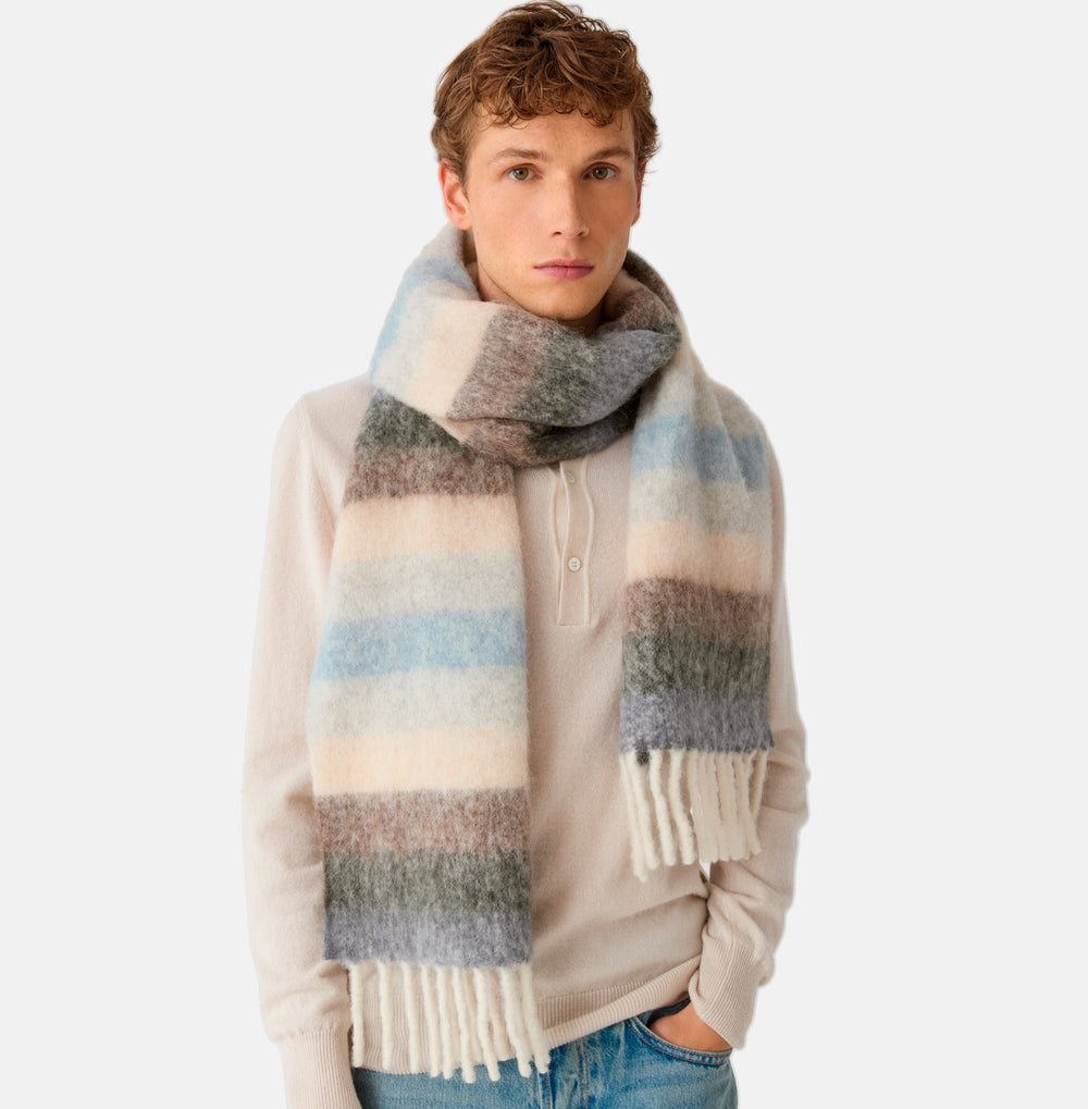 Sciarpa "Cloud" in misto Alpaca e Lana | DENIM - 8520
