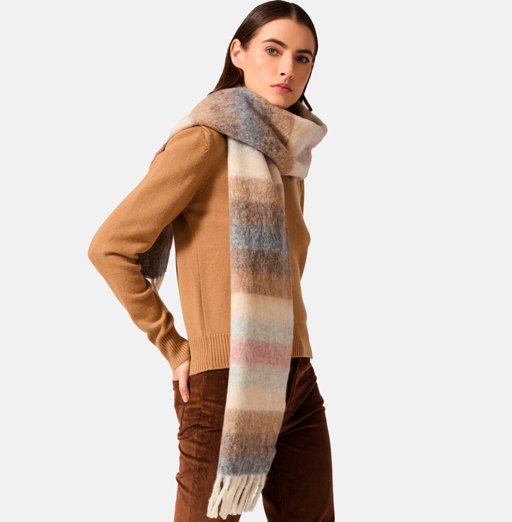 Sciarpa "Cloud" in misto Alpaca e Lana | ROSE SMOKE - 8520