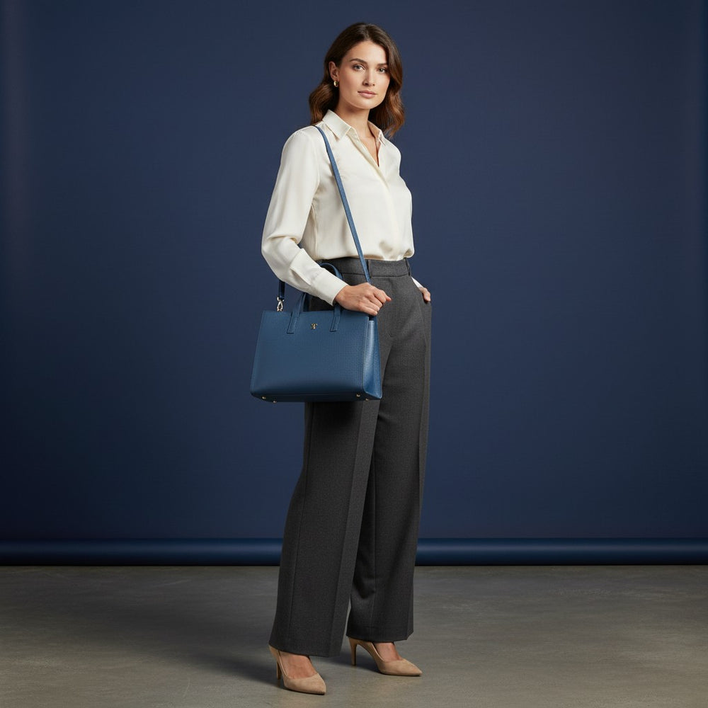 Rania of Jordan Shopper Bag in Grained Leather