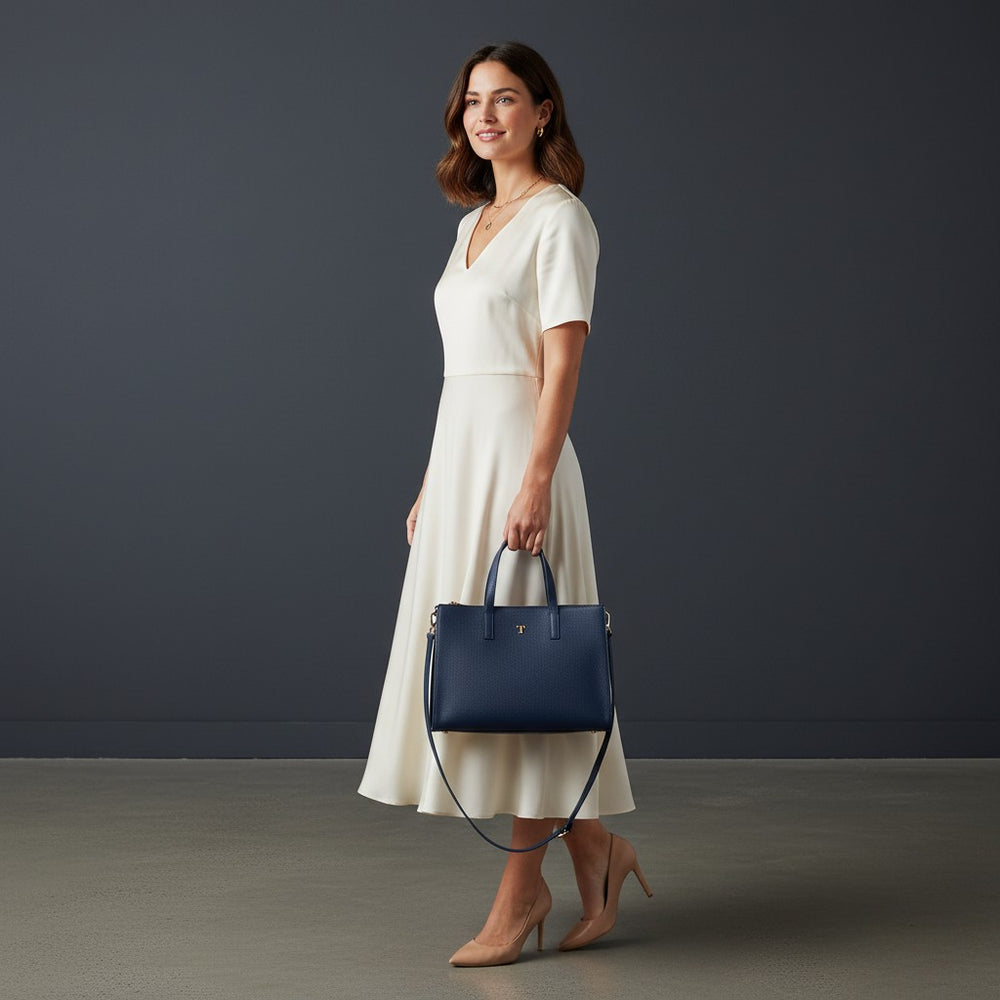 Rania of Jordan Shopper Bag in Grained Leather