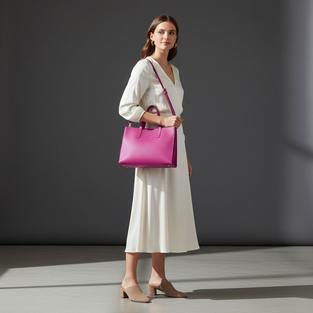 Rania of Jordan Shopper Bag in Grained Leather
