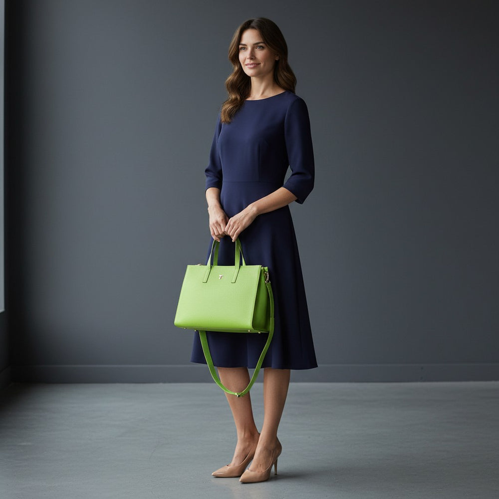 Rania of Jordan Shopper Bag in Grained Leather