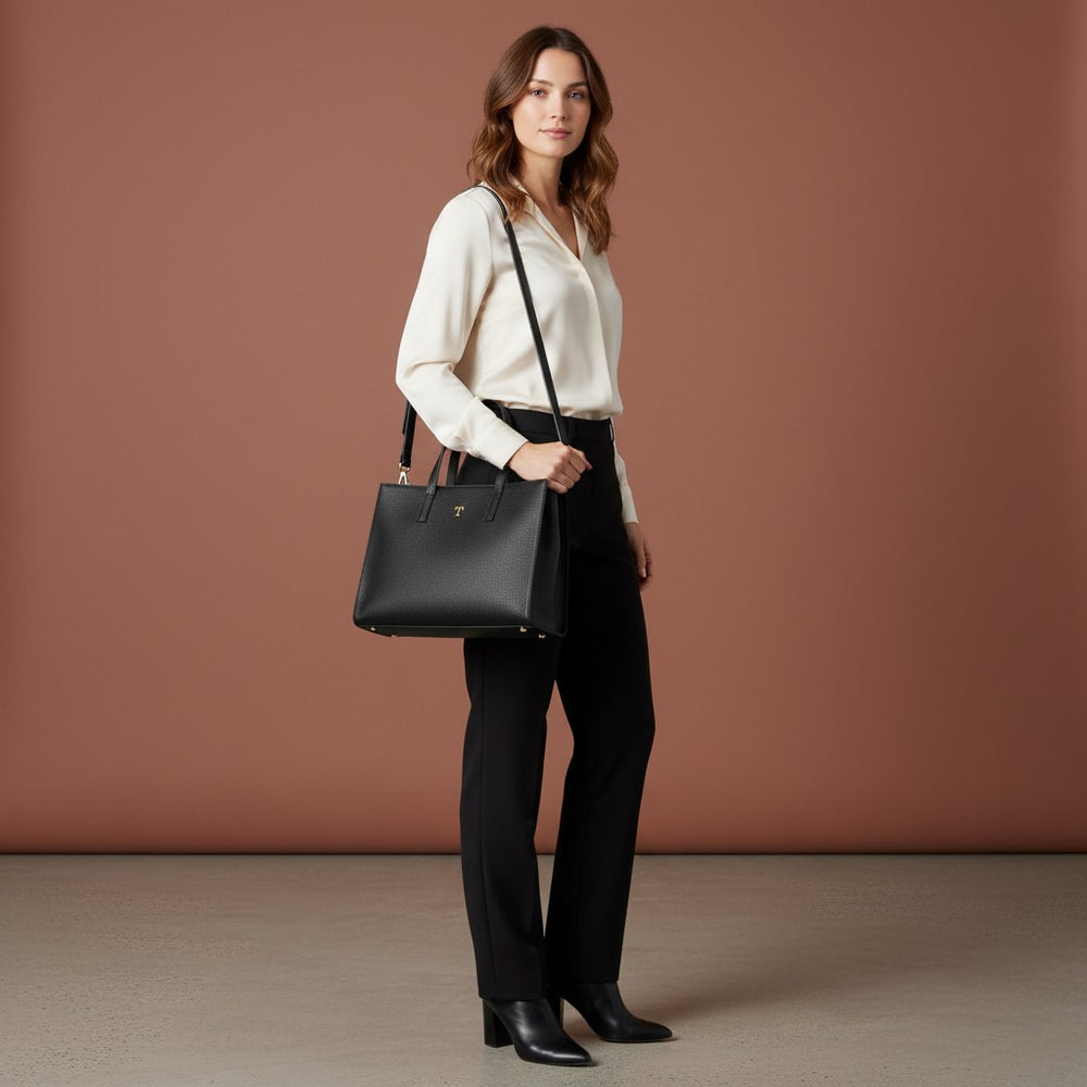 Rania of Jordan Shopper Bag in Grained Leather