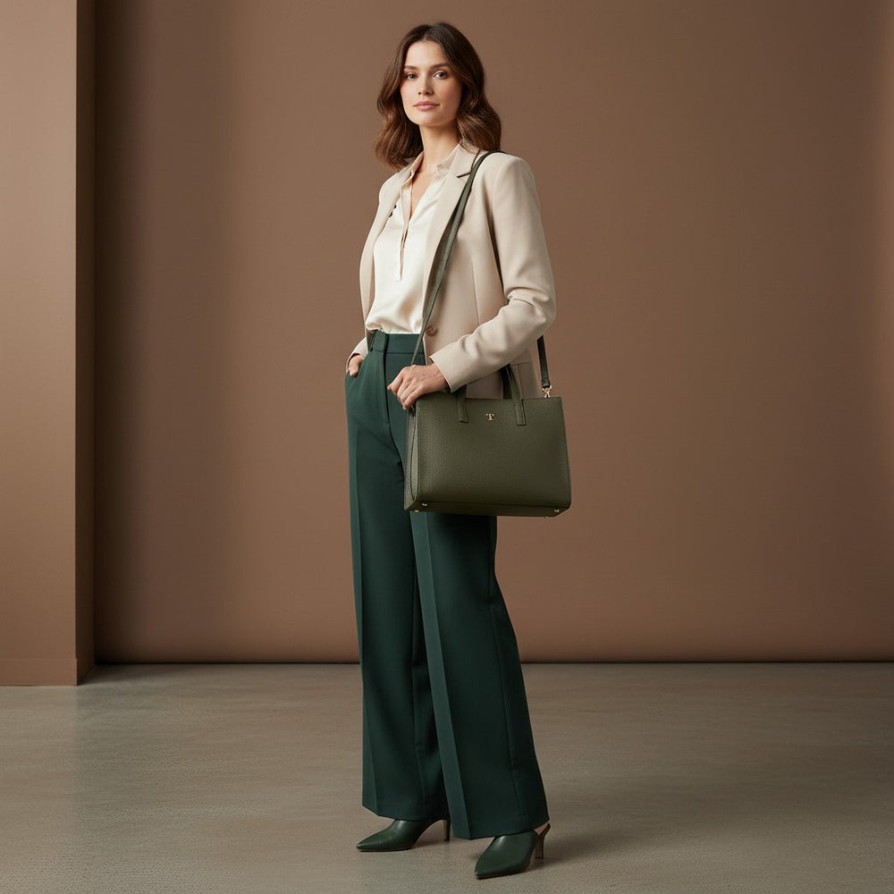 Rania of Jordan Shopper Bag in Grained Leather