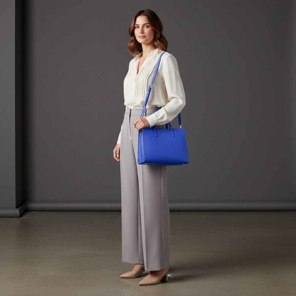 Rania of Jordan Shopper Bag in Grained Leather