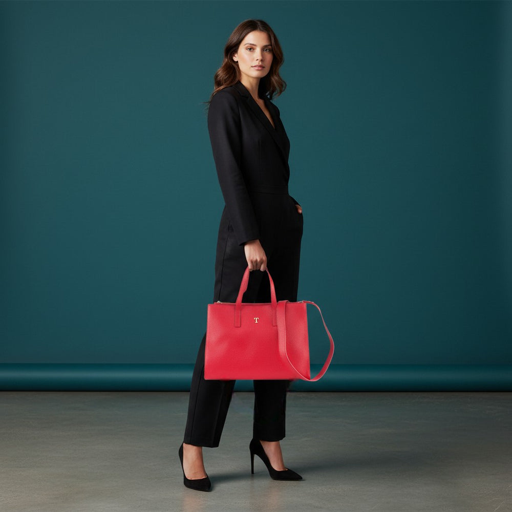 Talarico Shopper Bag Rania of Jordan in Hammered Leather
