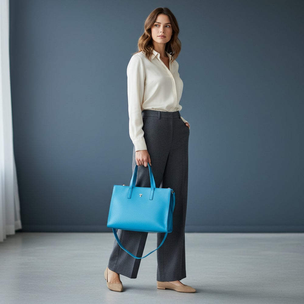Rania of Jordan Shopper Bag in Grained Leather