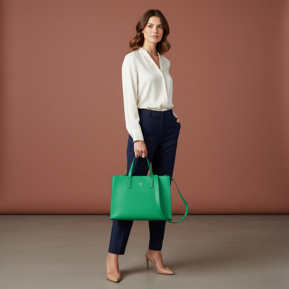 Rania of Jordan Shopper Bag in Grained Leather