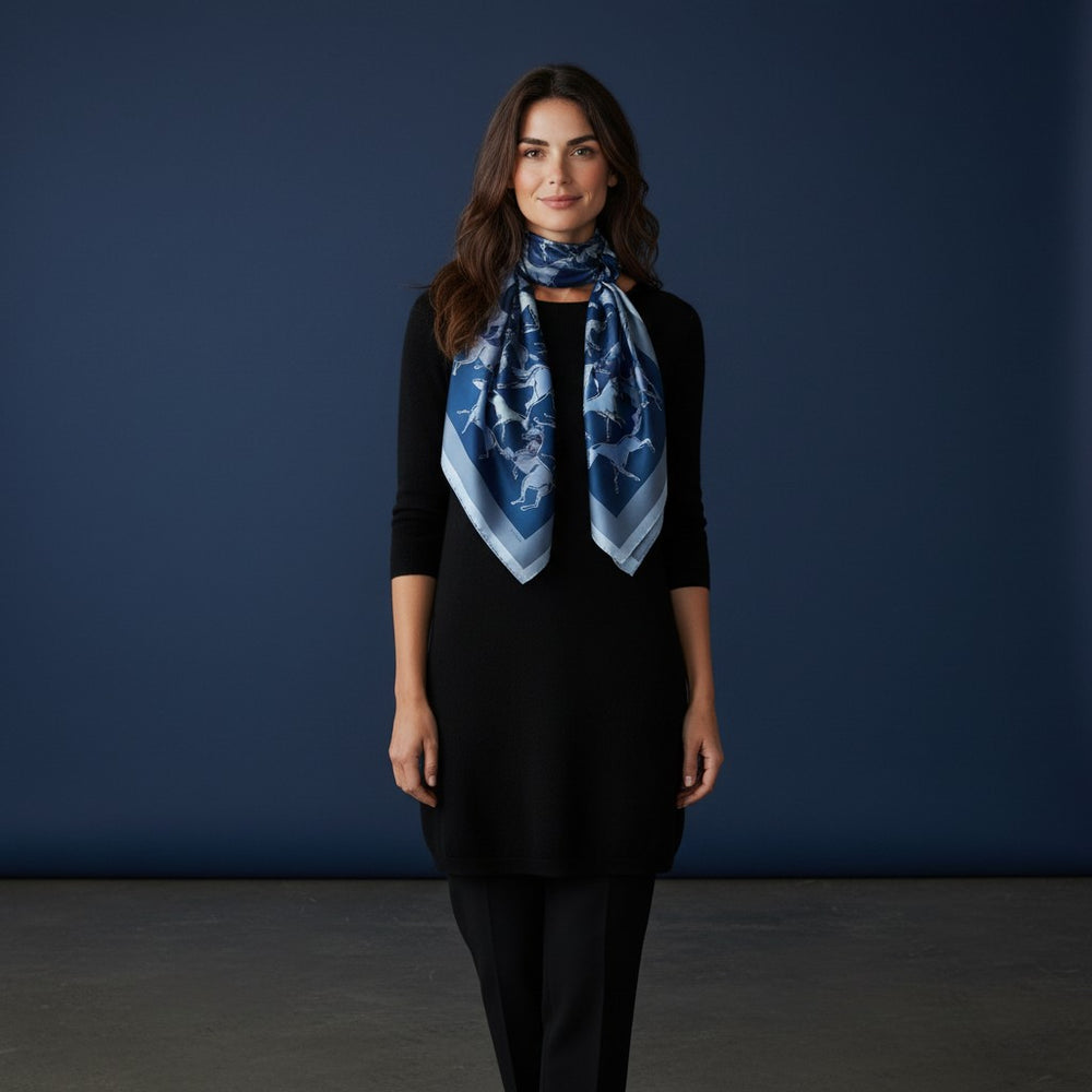 Foulard In Seta Twill 90 Spiriti Indomiti