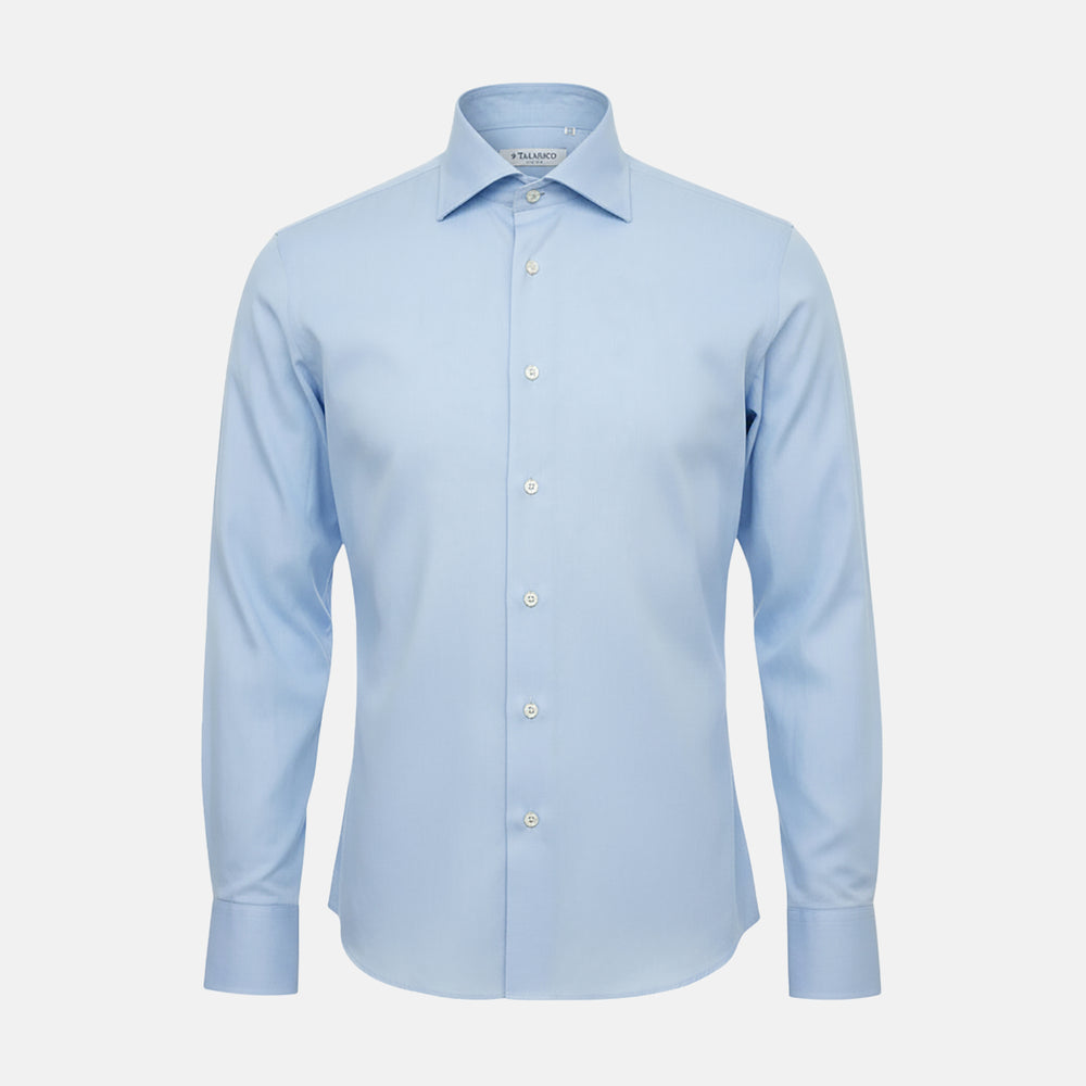 Camicia  Talarico in Cotone Popeline Celeste (TE1019014)