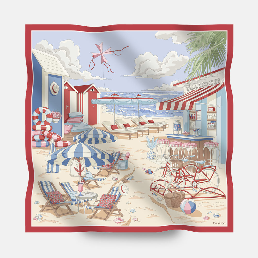 Foulard In Seta Twill 90 Talarico Beach Club