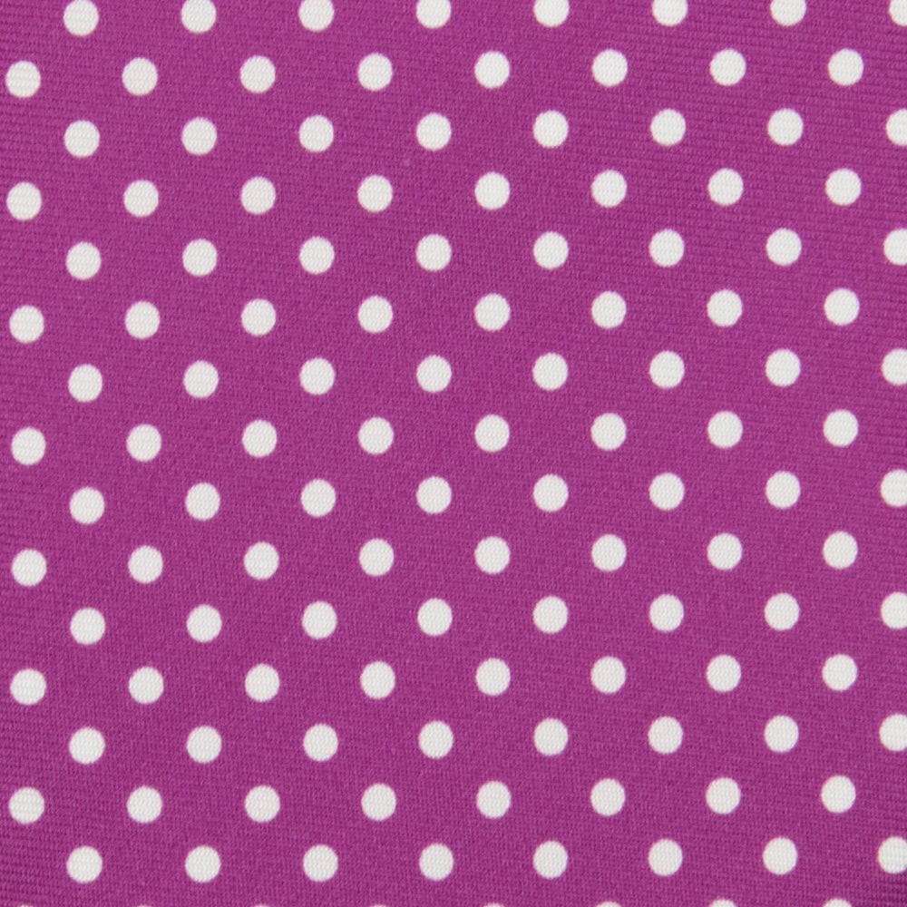 3-Fold Silk Tie Polka Dot Pattern, Magenta - M6847