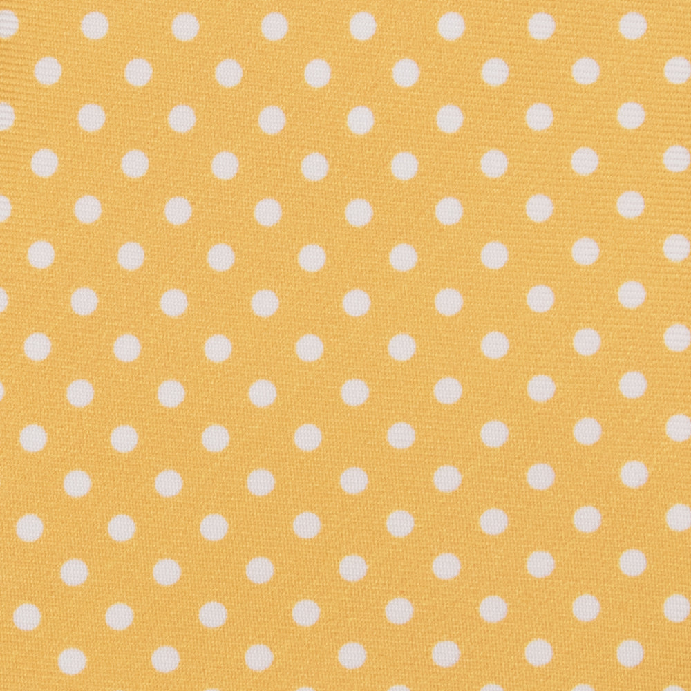 3-Fold Silk Tie Polka Dot Pattern, Yellow - M6847