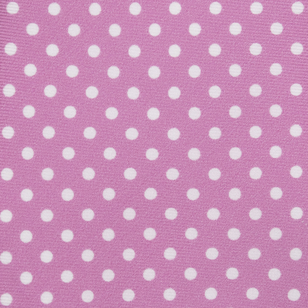 Cravatta 3 pieghe in Seta Fantasia Pois, Rosa - M6847