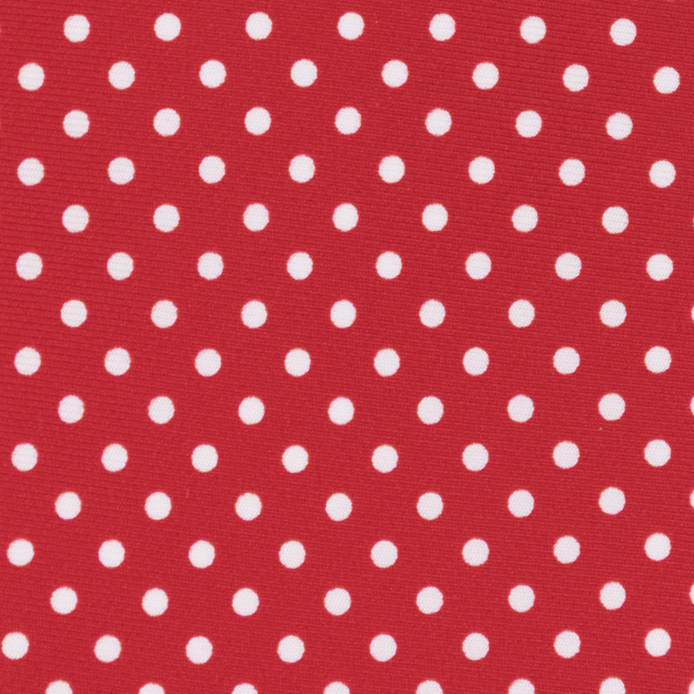 Cravatta 3 pieghe in Seta Fantasia Pois, Rosso - M6847
