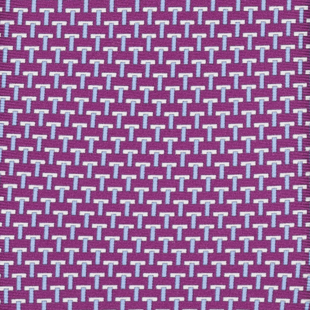 Cravatte 3 pieghe seta T Iconica Magenta