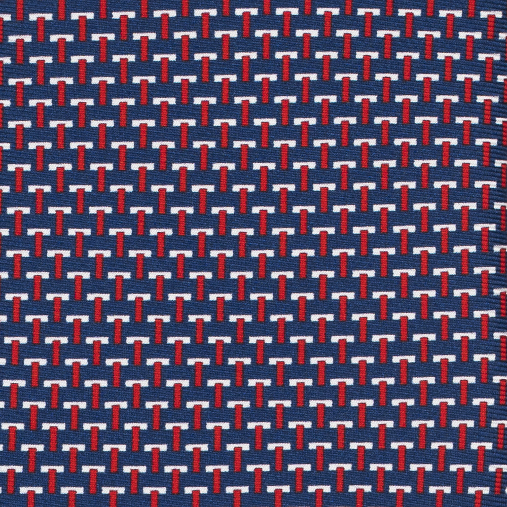 Cravatte 3 pieghe seta T Iconica Blu Rosso