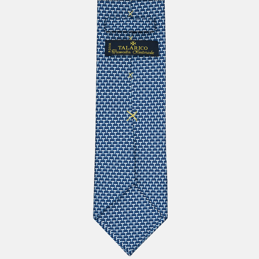 Cravatte 3 pieghe seta T Iconica Blu Celeste