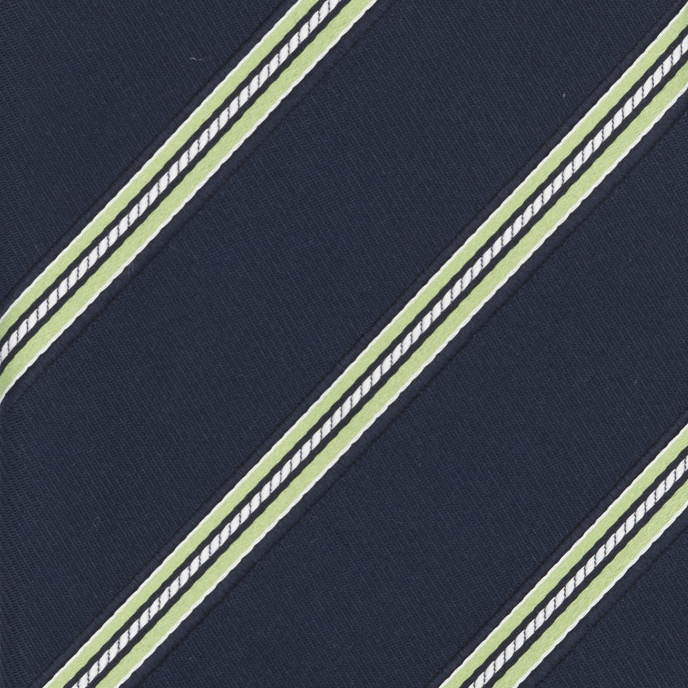 Cravatta Collezione 1999 in Seta Pesante Regimental, Blu Verde