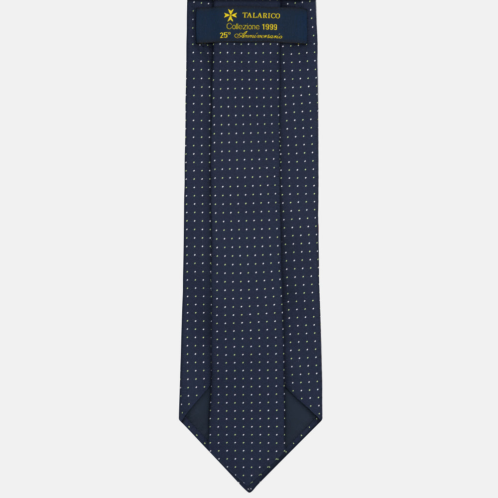 Cravatta Collezione 1999 in Seta Pesante Blu Verde