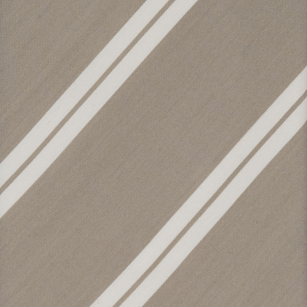 Cravatta 3 Pieghe in Irish Linen Regimental Beige